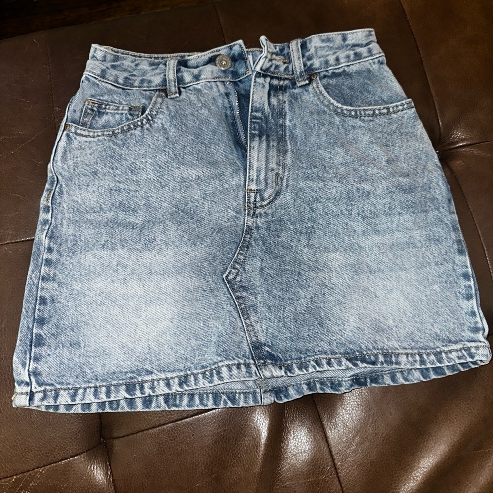 Denim Mini Skirt 2